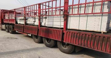 晋中 白麻荔枝面外墙干挂，工厂装车日常