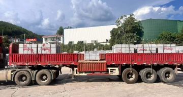 晋中 芝麻灰花岗岩地铺石出货日常