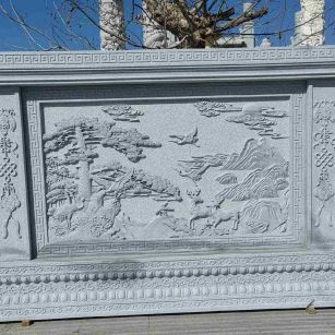 晋中 芝麻白大型照壁，屏风，影壁