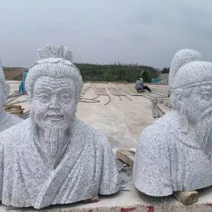 晋中 白麻花岗岩石材人物立体雕刻