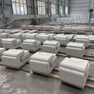 晋中 白麻花岗岩异形加工-石凳，坐凳