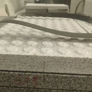 晋中 芝麻白花岗岩6.0公分荔枝面五轴加工雕刻盲点