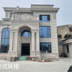 晋中 白麻花岗岩别墅外墙干挂