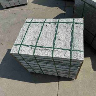 晋中 白麻花岗岩石材自然面蘑菇石成品