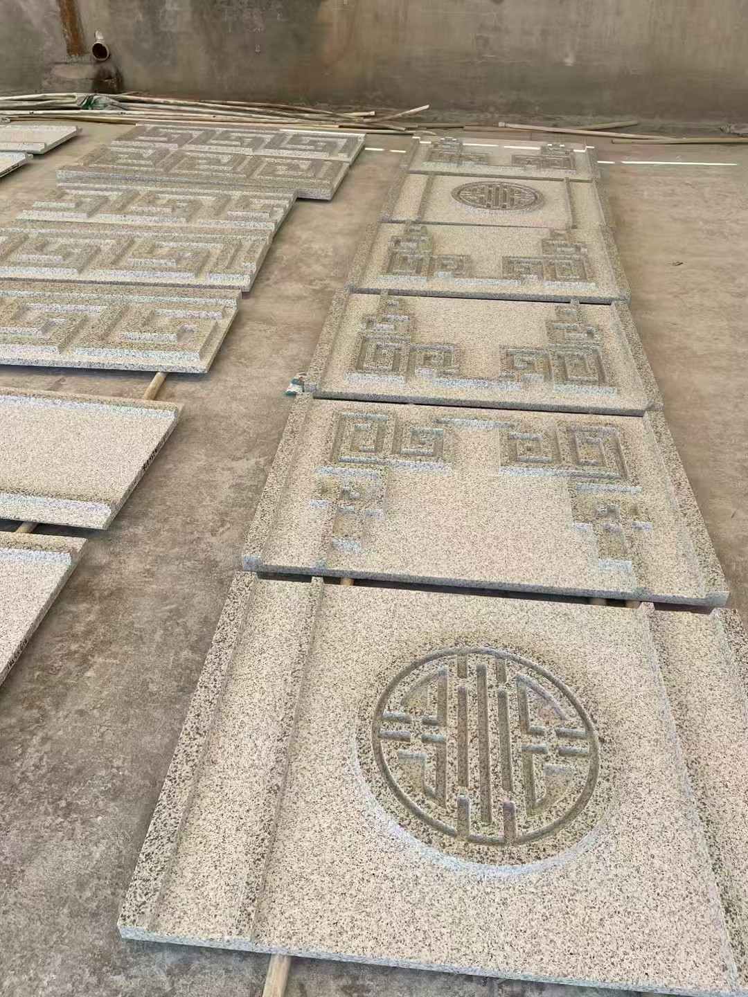 晋中 白麻花岗岩外墙立面雕刻板