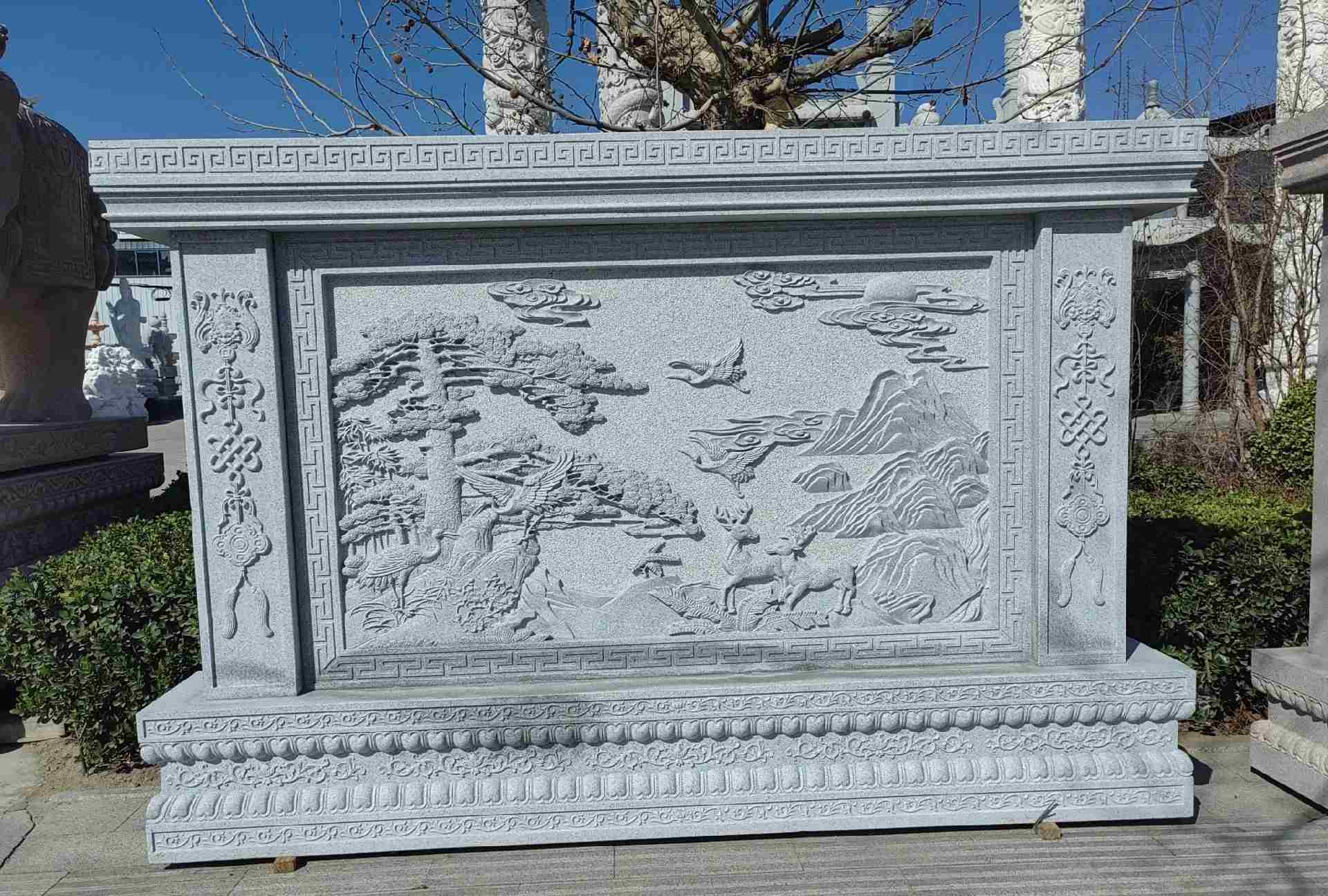 晋中 芝麻白大型照壁，屏风，影壁