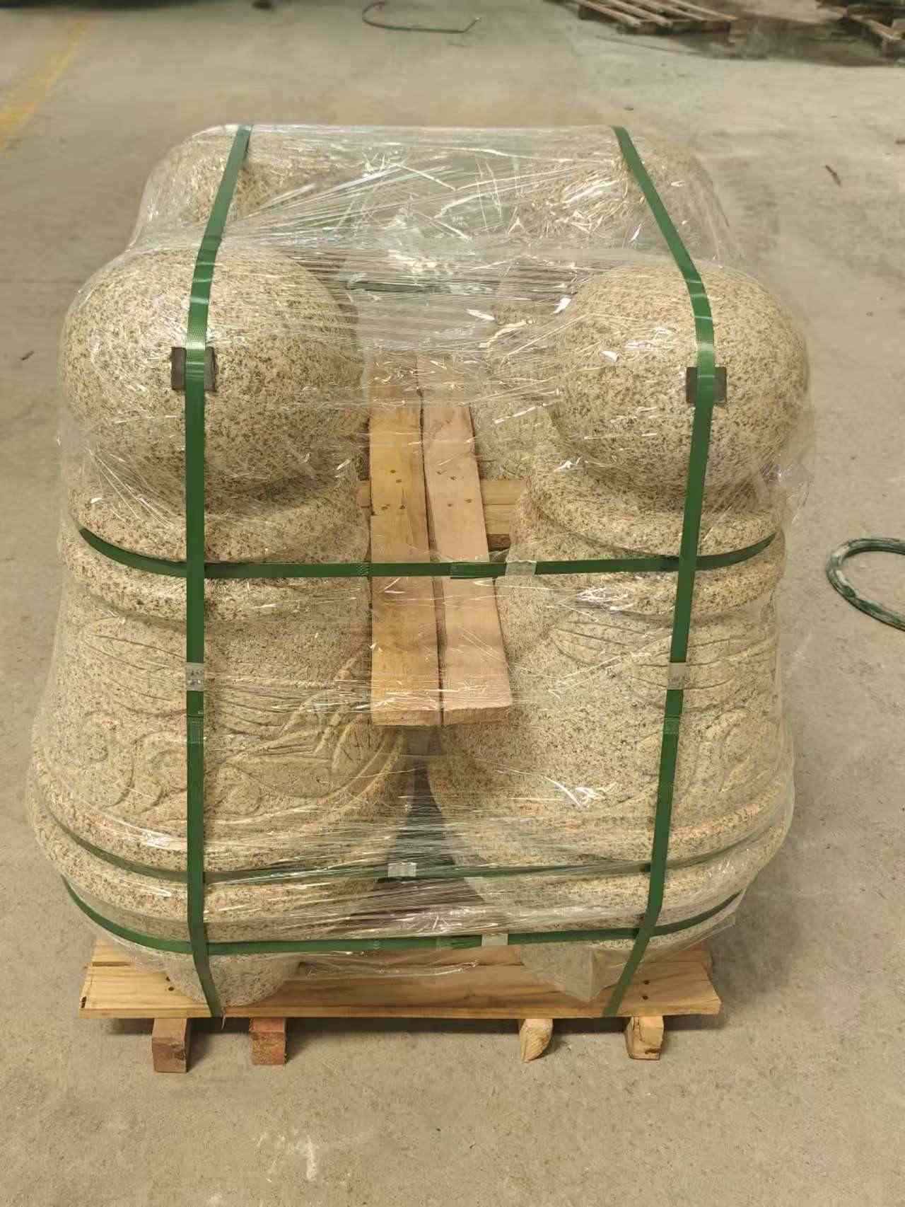 晋中 黄金麻异形定制雕花——棒棒糖挡车柱