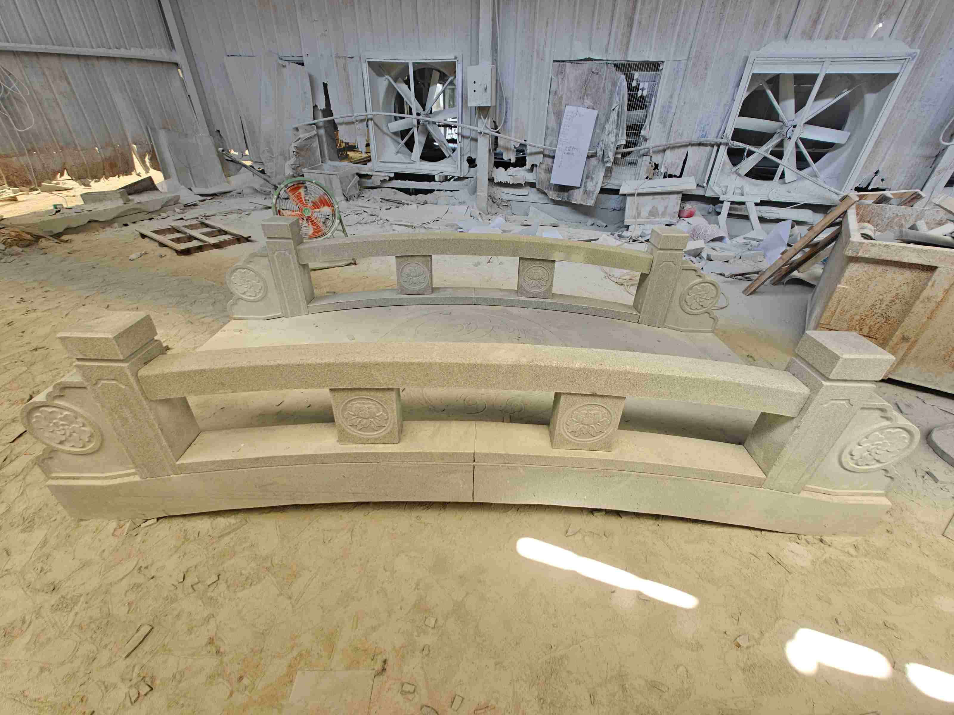 晋中 芝麻灰花岗岩异形加工-拱桥，石桥