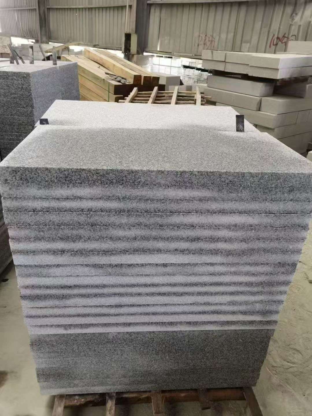 晋中 芝麻白5公分火烧地铺成品，900*400，规格可定制