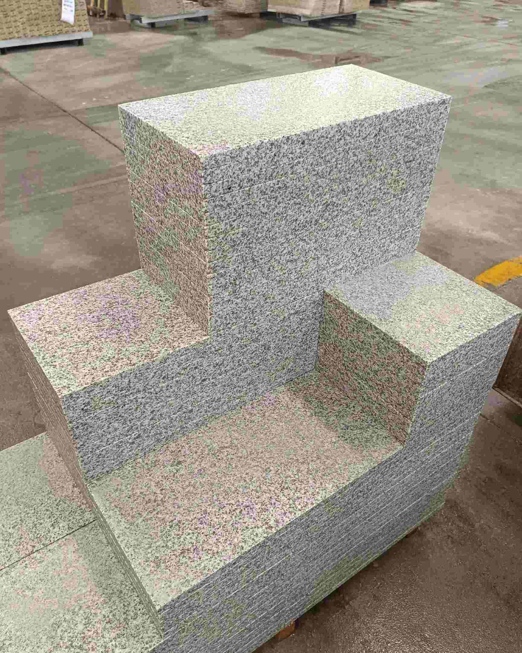 晋中 白麻花岗岩荔枝面地铺石