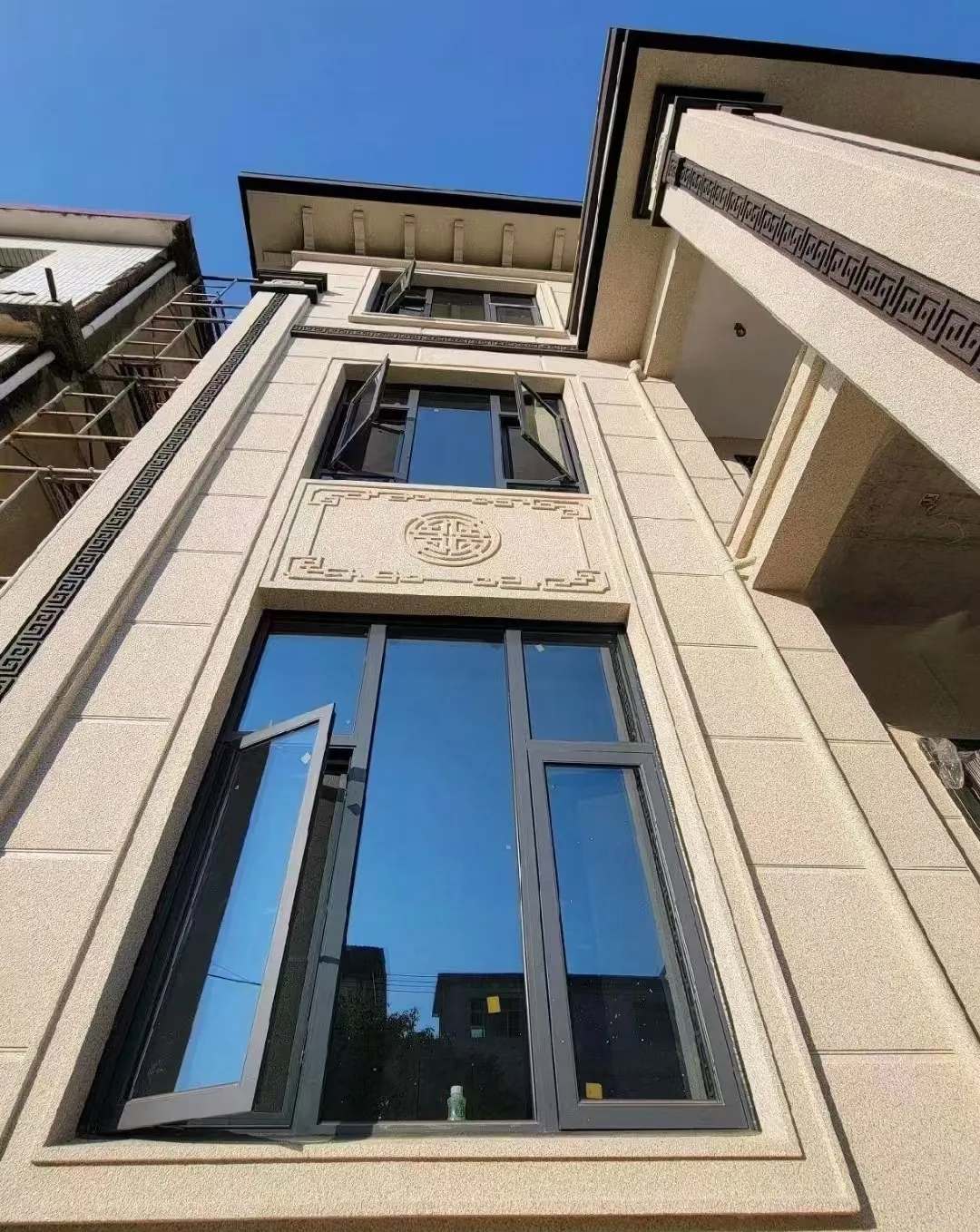 晋中 黄金麻荔枝面别墅外墙干挂效果展示